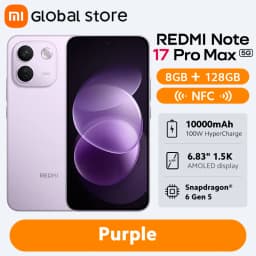 Global Version REDMI Note 17 Pro Max 5G Smartphone 100W HyperCharge 10000mAh 50MP 6.83" AMOLED Display Snapdragon® 6 Gen 5 NFC