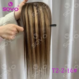 Remy Human Hair Topper Without Bangs 10×12CM Hand Stitched 360°3D Invisible Hair Piece Natural Cover For Thinning Hair