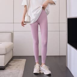 BIVIGAOS 2025 New Imported Cotton Spring Summer Knitted Leggings Women Elastic Slim Tight Comfortable Simple Casual Leggings