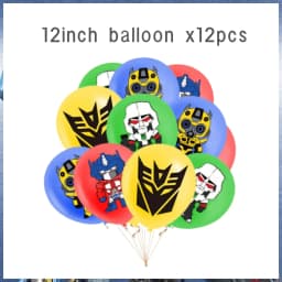 Transformation Birthday Party Decoration Plates Tablecloth Shape Shifting Robot Balloon Backdrop Baby Shower Kids Party Supplies