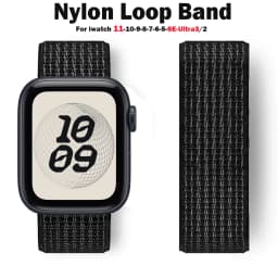 2026 Nylon Loop for Apple Watch Band 49mm 46mm 40mm 44mm 41mm 45mm 42mm Bracelet IWatch 12/11/10/9/8/7/6/5/4/SE/Ultra 4/3 Strap