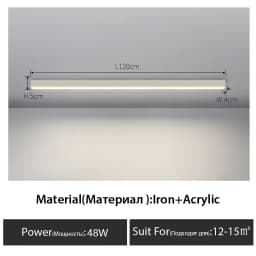 Balcony Ceiling Lights Long Strip Aisle LED Lamp Bedroom Dining Room Living Room Cloakroom Ceiling Lamp Island Kitchen Decor