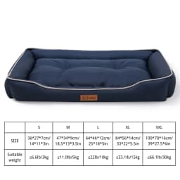 Winter Dog Bed-Dog Sofa Beds for Dogs,Foam Pet Couch Bed with Washable Removable Cover,Waterproof Lining and Non-Slip Bottom