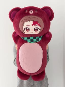 Tanjiro Kamado Plush Pillow Soft Detachable Scarf Nezuko Kamado Throw Pillow Cute Fluffy Home Decor Decoration Collection Gifts