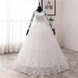 New Spring Lace Appliques Wedding Dress Long Sleeve Vestidos De Novia 2026 V-Neck Bride Wedding Gown Customized Plus Size