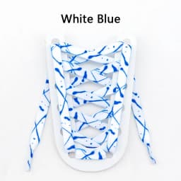 Flat Splash Ink Shoelaces for Sneakers Canvas Casual Tennis Shoes Shoelace Colorful Shoe Laces for Women Men 120/140/160CM