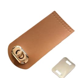 5.5*12cm Leather Bag Buckle Hasp Buttons Handmade Sewing Flip Cover Real Leather Replacement Bag Accessories Bag Charm Bag Parts