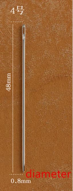 25Pcs/Bag Hand Junetree John James Saddlers Harness Needle Round Point Needle Diy Leatherwear Hand Tool Leather Crafts