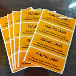100PCS 80x30mm SEALING LABEL Sticker for Boxes Security OPEN VOID Left If Tampered Removal Proof Water Resistant Vinyl Tag