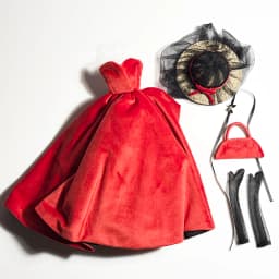 Supermodel Doll Clothes Suit Black Red Wedding Dress 32cm DollHouse DIY Dress Up Toys 1/6 Anime BJD Collector Birthday Gifts