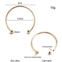 10/30/60PCS Detachable D-Buckle Metal Opening D Ring For Shoulder Bag Belt Strap Swimwear Decor Hat Horseshoe Hook Accessories