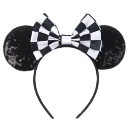Cute Women Mouse Ears Leopard Print Headbands for Girls Baby Women Sequins 5"Bows Hair Accessories Adults Hairbands Kids Gift