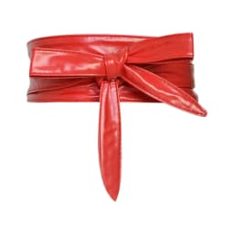 Luxury Slim Fit Simple Wrap Bowknot Leather Belt Ladies Dress Cummerbands Wide Waist Band Corset Waistband