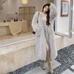 Eco-Friendly Long Fur Coat Women's Winter Fashionable Young Style High-End Brand Warm Windproof Color Loose Fit