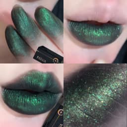 Gothic Matte Black Liquid Lipstick Moisturizer Long-Lasting Punk Blue Green Sparkling Pearl Lip Gloss Halloween Lip Glaze Makeup