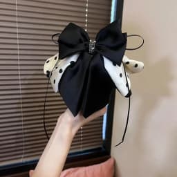 Elegant Versatile Chiffon Floral Print Bow Ponytail Clip Headwear For Women Girls Sweet Bow Ribbon Hair Clip Hair Accessories