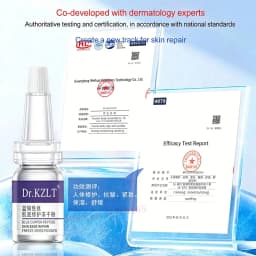 0.25 mm Microneedle Serum GHK-Cu Blue Copper Peptide Lyophilized Powder Ampoule Set Skin Repair Firming HydrationKorean Skincare