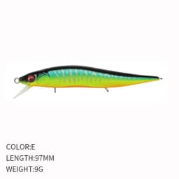 Mini Floating Minnow Fishing Lures with Noise Ball 97mm 9g Crankbait Wobblers Swimbait Artificial Hard Baits Bass Sea Fishing