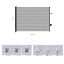 ~Retractable Pet Gate Dog Baby Retractable Gate No-Drill Childproof Net Fence Cat Baffle For Indoor Pet Dog Barrier Fences