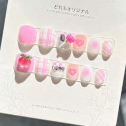 Rabbit Children False Nails Flower Full Cover Nail Art Tips Kids Fake Nail Extension Nail Supplies Bears Kids Cartoon Fake Nails