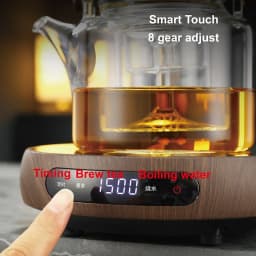 1500W Ultra thin Electric Ceramic Stove Timing Tea Maker Keep Warm Electric Tea Stove 8 Gear Heating Stove Boiling Water Heater
