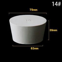 1~5pcs Rubber Stopper Bottle Tapered Hole Bung Plug Lab Test Tube Sealing Plugs -Various Sizes