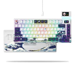 Womier S-K80 Gamer Keyboard with Color OLED Display Mechanical Gaming Keyboard Hot Swappable Gasket Mount RGB Custom Keyboard