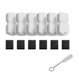 6/12 Cat Fountain Filters Sponges Set Replacement Compatible with ATMZIQXR&GIOTOHUN S11 Stainless Steel Pet Water Dispenser