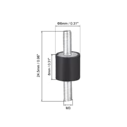 4pcs M3/M4/M5/M6 Rubber Vibration Mounts Anti Vibration Isolator Shock Damper for Air Compressors Water Pump Welding Machine