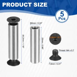 5/10pcs Knife Handle Screws M4 Hex Sink Head Stainless Steel Pocket Knife Pivot Pin Folding Knives Bolts Fasteners Blade Fixing