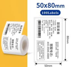 1Roll Label Sticker Self-Adhesive Thermal Paper,Suit for M110 M220 M200 E210 P50 DETONG P1 WP9520 Munbyn Nelko PM220 MiniPrinter