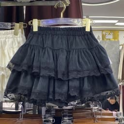 Mini Skirt Cute Sexy Balletcore Elastic High Waist Ball Gown Ruffle Patchwork Lolita Skirt Short Korean Sweet Y2K Women Clothing