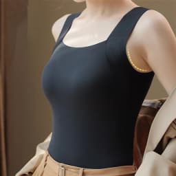 German Fleece Thermal Underwear High-Quality Autumn Winter Base Layer Warm Top Bra-Free Comfortable Undergarment