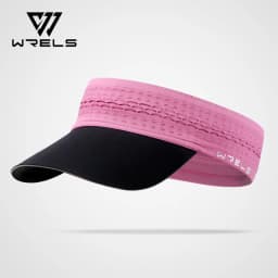 WRELS Sun Visor Hat Breathable Topless UV Protection Sports Cap Adjustable Outdoor Sports Tennis Golf Running Sunscreen Cap