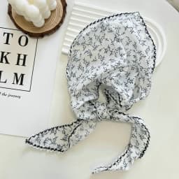 1pcs New Flower Neck Scarf Shawl Summer Triangle Hair Head Wrap Headband Handkerchief Hair Ties Bandanas Hair Ribbon for Women