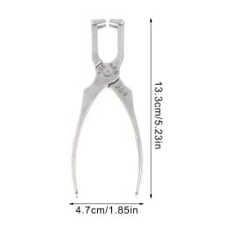 Premium Zippers Install Stop Pliers in Stainless Steel; Perfect for DIY Sewing Kits and Clothes Shoes Zips Repair.