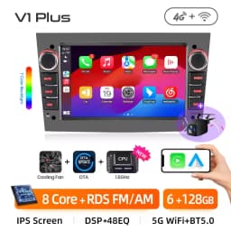 Junsun 7" Android Car Radio For Opel Astra H G J Zafira B Corsa C D Antara Vectra Vivaro Wireless CarPlay Android Auto GPS Navigation Multimedia Player IPS Touch Screen WiFi 4G DSP RDS Bluetooth FM AM SWC DAB Autoradio Stereo Head Unit 2DIN