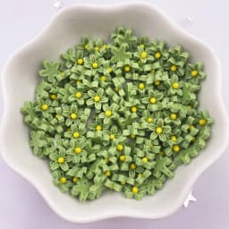 100Pcs 8mm Resin 3D Colorful Mini Flower Gems Flatback  Scrapbook Wedding Applique  Nail Art Decor Crafts  SL560