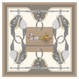 POBING Twill Silk Square Scarf Animals Print Women Scarves Wrap Giraffe Neckerchief Spanish Foulards cachecol Large Bandana