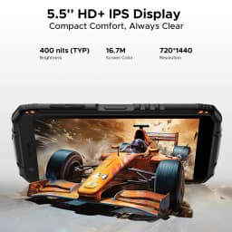 DOOGEE 5.5" Fire 3 Rugged Phone 12GB RAM(3+9) 64GB ROM 8350mAh Battery Android 16 Widevine L1 Google Pay Support Smart Phone NFC