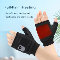 Rechargeable 3 Levels Heating Hand Warmer Thermal Gloves Electric Heated Gloves Winter Warm Outdoor Riding Skiing Mitten