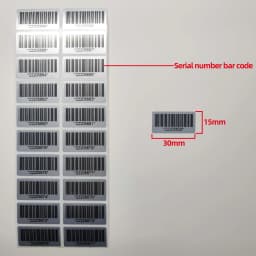 100PCS warranty sticker 30X15mm security seal tamper-proof Tear invalid serial number barcode anti-counterfeiting sticker