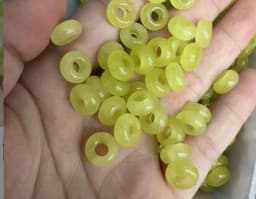 10Pcs Natural Crystal Agate Stone Big Hole Beads Abacus Spacer Beads Crafts Supplies for Jewelry Making DIY Bracelet Accessories