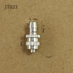 2PCS/Bag Tracheal Joint Glue Machine Tracheal Metal Adapter Pin Tube Connector Tracheal Extension Luer Adapter