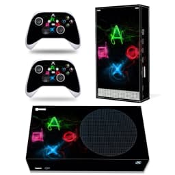 For X-box Series S Console and 2 Controllers Skin Sticker Protective Decal Cover Full Set Killer Design Compatible with XSS Skin