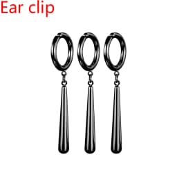 BONISKISS Zorro Earrings for Men Dangle Earrings Ring Stainless Steel Roronoa Anime Cosplay for Men Fashion Desirable Gift