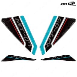 Motorcycle Fuel Tank Stickers 3D Tank Top tail fairing Decals Waterproof For MT-07 MT 07 MT07 2021 2022 2023 2024