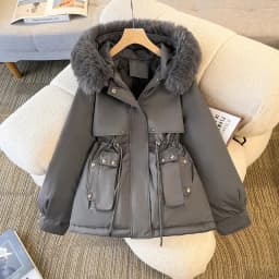 Ladies Down Cotton Jacket 2025 Mid Length Version Temperament Women's Winter Parka Coat Korean Version Fashion Female Outerwear