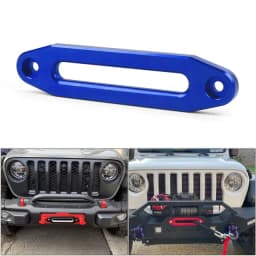 Universal 8000-15000 LBs Synthetic Mount Winch Rope 10 Inch 254MM Aluminum Hawse Fairlead For SUV ATV UTV Hawse Fairlead