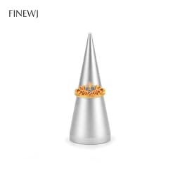 Finger Ring Jewelry Display Ring's Holder Solid Metal Cone Organizer Hand Bague Jewellery Presentation Stand Storage Rack Base